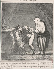 Eh! Bien ... mon ami, a quoi penses-tu? ..., 19th century. Creator: Honore Daumier.