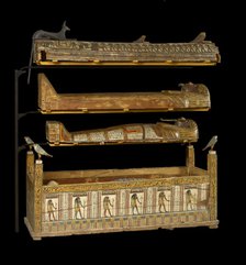 Djeddjehutefankh, complete mummy in inner coffin, Third Intermediate Period, (c1070 BC-715 BC). Artist: Unknown.