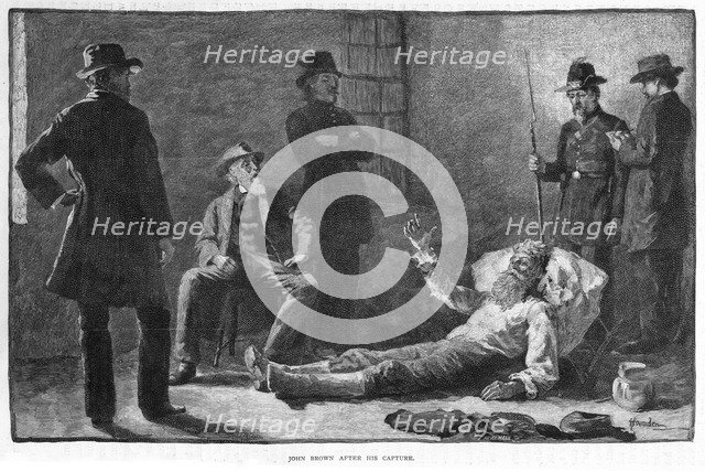 John Brown (1807-1859) after his capture, 1859.Artist: Thomas Hovenden