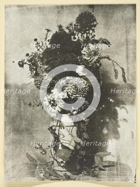 Bouquet de Fleurs, 1842/50, printed 1965. Creator: Hippolyte Bayard.
