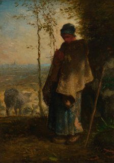 The Little Shepherdess, 1868/72. Creator: Jean Francois Millet.