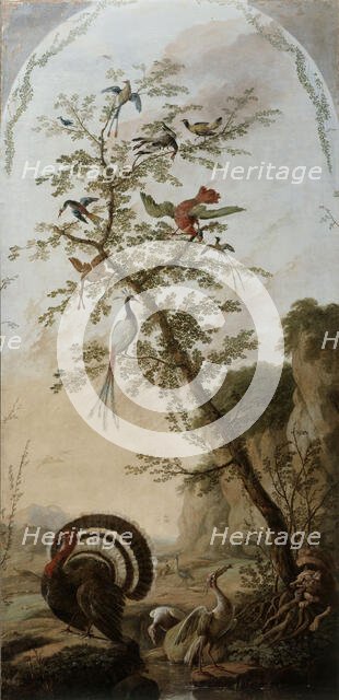 Panneau décoratif à sujets d'animaux, between 1765 and 1767. Creator: Jean-Baptiste Pillement.