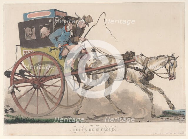 Route de St. Cloud, 1816. Creator: Philibert Louis Debucourt.