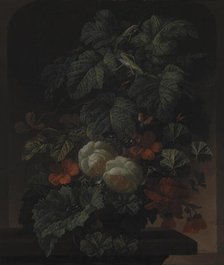 A Bowl of Flowers, 1672-1708. Creator: Elias Van Den Broeck.