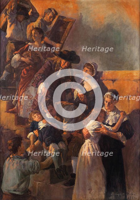 The Great Fire of London, 1666, 1898. Creator: Forbes, Stanhope Alexander (1857-1947).