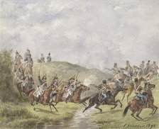 French Dragoons and Austrian hussars, 1892. Creator: Karel Frederik Bombled.