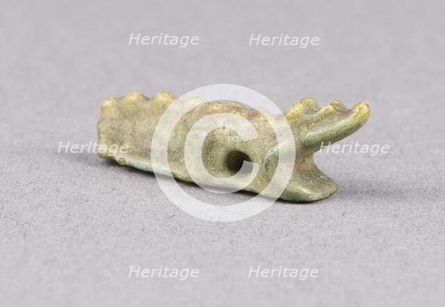 Amulet of a Crocodile, Egypt, Late Period, Dynasty 26 (664-525 BCE). Creator: Unknown.