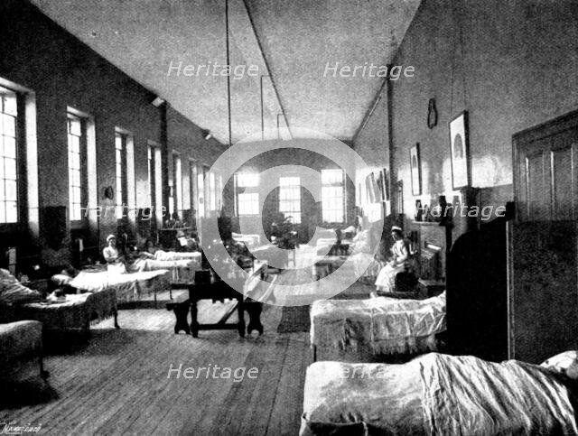 St. Mary's Hospital, Paddington: in a ward, 1895. Creator: Russell & Sons.
