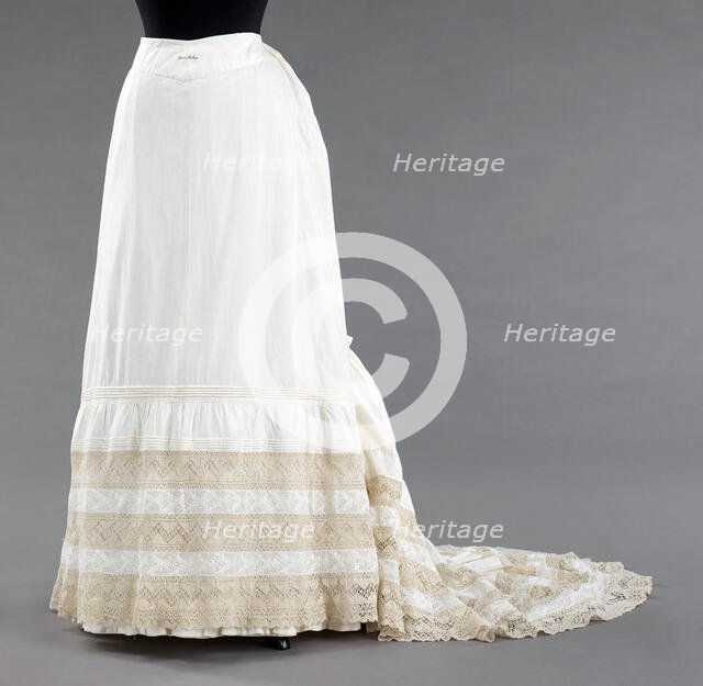 Petticoat, American, ca. 1885. Creator: Unknown.