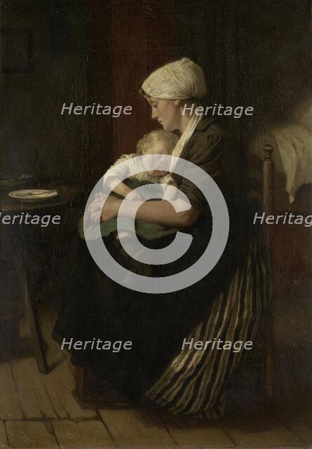 Lulled to Sleep, 1871. Creator: David Adolf Constant Artz.