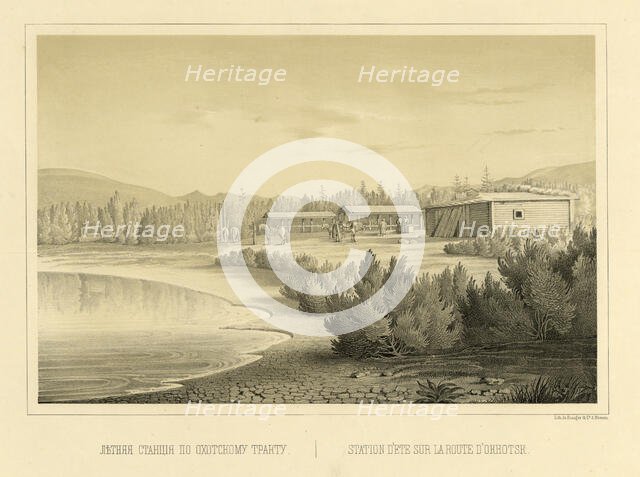 Summer Station on the Route to Okhotsk, 1856. Creator: Ivan Dem'ianovich Bulychev.