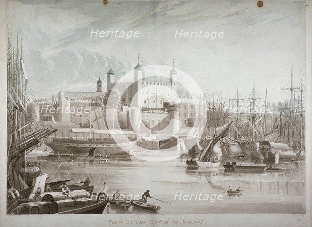 Tower of London, 1819.                                     Artist: Daniel Havell