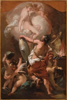 Venus Ordering Armor for Aeneas at Vulcan's Forge, c1775. Creator: Gaetano Gandolfi.
