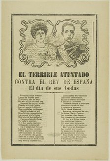 The Terrible Attempt Against the King of Spain, n.d. Creator: José Guadalupe Posada.