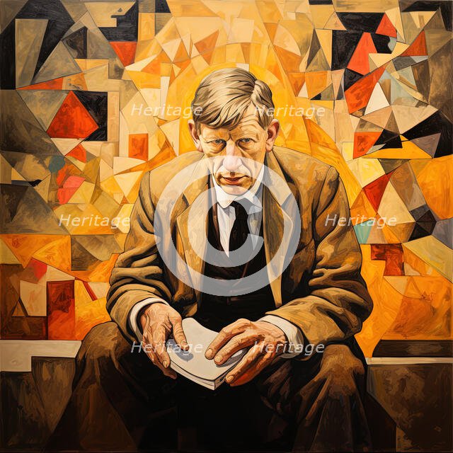 AI IMAGE - Portrait of W H Auden, c1960s, (2023). Creator: Heritage Images.