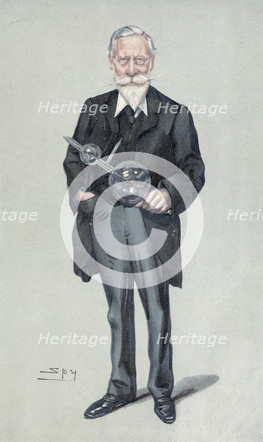 Sir William Crookes, English physicist and chemist, c1900s. Artist: Spy