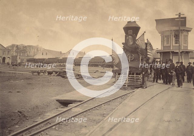 The Lincoln Funeral Train, Philadelphia, April 22-24, 1865. Creator: Charles L. Philippi.
