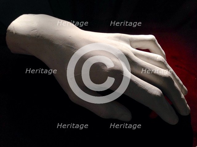 Frédéric Chopin's left hand, 1849.