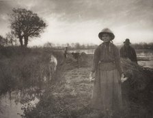 Poling the Marsh Hay, 1886. Creator: Peter Henry Emerson.