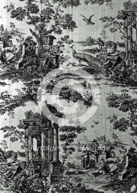 Panel (Furnishing Fabric), Middlesex, 1761. Creator: Robert Jones and Co.