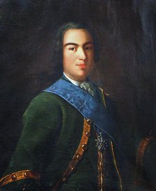 Portrait of Prince Ivan Alexeyevich Dolgorukov (1708-1739), Second Half of the 18th cen. Creator: Anonymous.