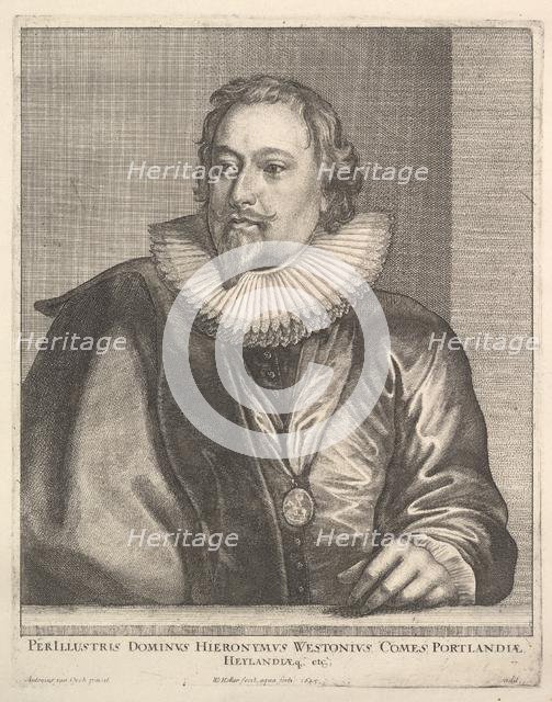 Richard Weston, Earl of Portland, 1645. Creator: Wenceslaus Hollar.