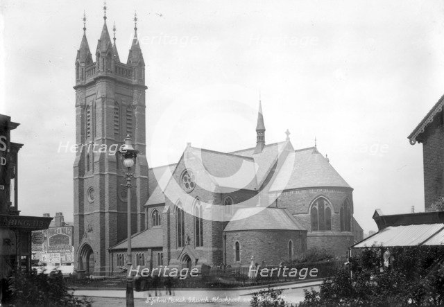 St John's Church, Blackpool, Lancashire, 1890-1910. Artist: Unknown