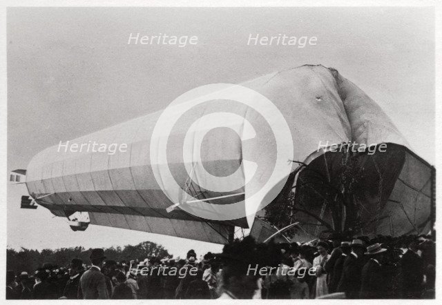 Zeppelin LZ 5 at Goeppingen, Germany, 1909 (1933). Artist: Unknown