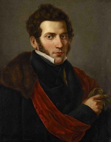 Portrait of composer Gaetano Donizetti (1797-1848), c.1824. Creator: Coghetti, Francesco (1801-1875).
