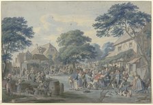 The end of the annual fair, early-mid 19th century. Creator: Anton Radl.