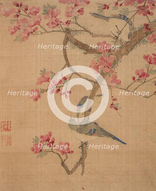 Flowers, Birds and Fish (Album of 13 leaves) (image 7 of 10), 1690. Creator: Ma Yuanyu.