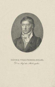 Portrait of Georg Wilhelm Friedrich Hegel (1770-1831). Creator: Anonymous.