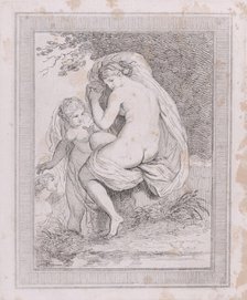 A Nymph Drying Herself, 1790-99., 1790-99. Creator: Thomas Rowlandson.