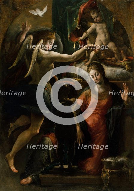 The Annunciation. Creator: Girolamo Mazzola Bedoli.