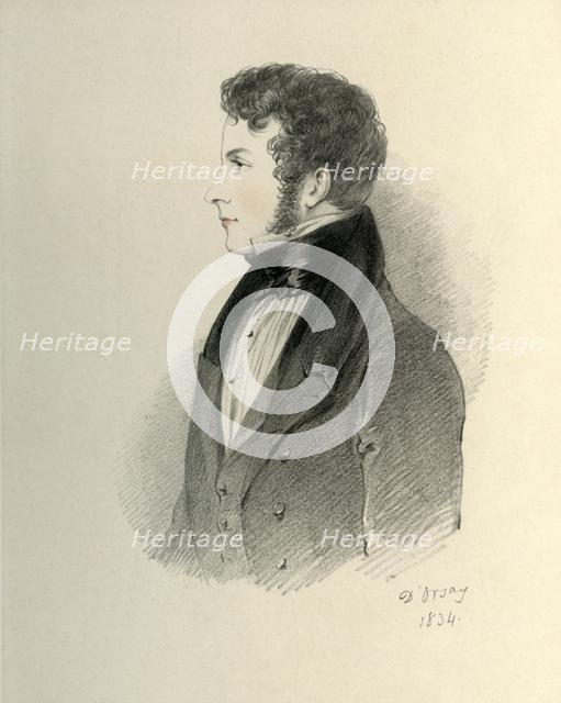 'The Honourable John Ponsonby, afterwards the Earl of Bessborough', 1834. Creator: Alfred d'Orsay.