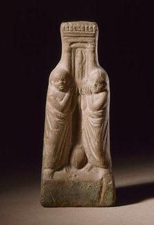 Two Priests Holding a Shrine, 2nd-4th century A.D.. Creator: Unknown.
