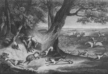 'Death of the Fox', 1793. Creator: Thomas Cook.