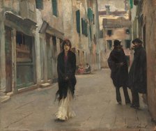 Street in Venice, 1882. Creator: John Singer Sargent.