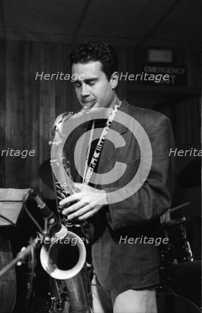 Rick Margitza, Tenor Clef, Hoxton Square, London, June 1991. Creator: Brian O'Connor.