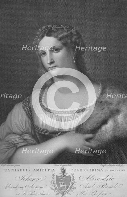 'La Fornarina', c1814. Creator: Raphael Morghen.