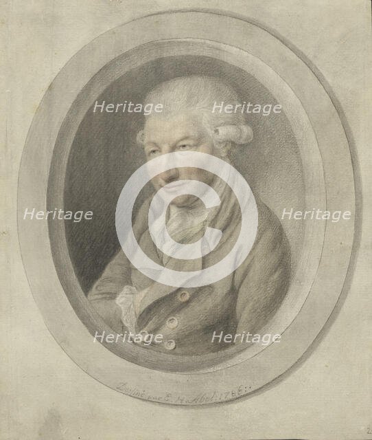 Portrait of Carl Friedrich Abel (1723-1787), 1786. Creator: Abel, Ernst Heinrich (1721-1787).