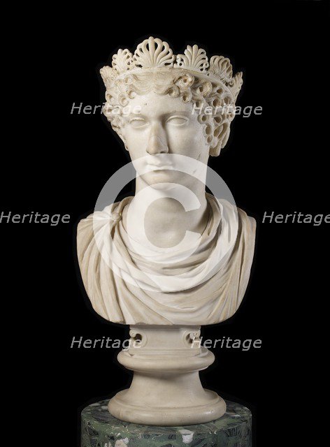 Head of Agrippina minor with diadem, 1st century. Artist: Unknown.