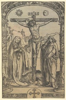 The Crucifixion used in Missale Traiectense (Utrecht Missal), Leiden, 1514, ca. 1512. Creator: Lucas van Leyden.