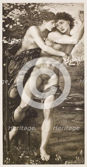 Phyllis and Demophoon, c1870, (1900). Creator: Unknown.