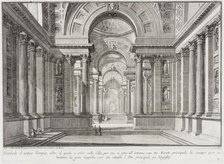 Imaginary ancient temple designed in the style of those built in honor of the Goddess... c1743. Creator: Giovanni Battista Piranesi.