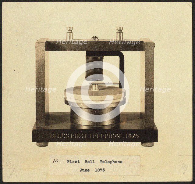 Bell's first telephone, 1876.