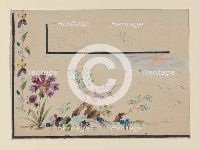 Design for a Waistcoat Pocket, France, 1770-1810. Creator: Unknown.