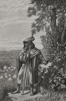 Berenguer Ramon II (c1053-1097), so-called "the Fratricide", 1890.  Creator: Joan Serra y Pausas.