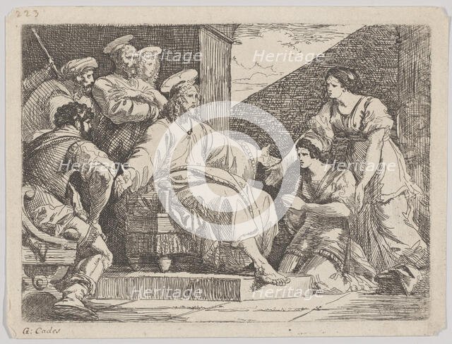 Christ seated preaching, 1766?. Creator: Giuseppe Cades.