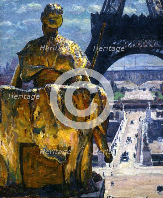 'The Eiffel Tower', 1900. Artist: Louis Welden Hawkins